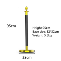 Acier inoxydable Velours Torsadé Corde Suspendue Rampe Base Clôture Queue Gestion Barrière Stanchion Rouge Corde Post Mariage