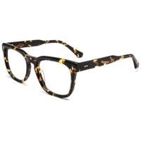 Monturas Ópticas Cuadradas de Acetato de Alta Calidad, Gafas con Filtro de Luz Azul, Diseño Personalizado con Logotipo, Monturas de Gafas para Computadora Premium para Hombre