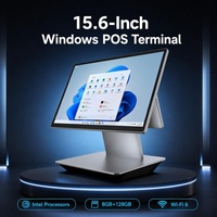 Terminal Punto de Venta (TPV) Todo en Uno con Pantalla Táctil de 15 Pulgadas para Restaurante, Windows/Android, 4GB de RAM, 64GB SSD, NFC y Wi-Fi 6