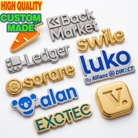 Pins de revers métalliques personnalisés, badges d'emblèmes d'application personnalisés, plaqués or lourd, émail souple, en gros, merchandising Web3, cadeaux pour employés