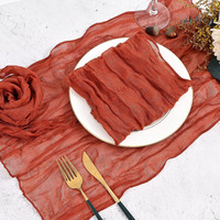 Serviette en Crêpe Classique en Polyester, Gaze de Bali, Durable et Réutilisable, Style Européen 50x50cm pour Mariages, Fêtes, Hôtels et Restaurants