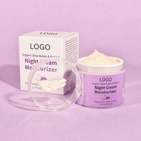 Crème de nuit anti-âge pure OEM 50g avec du rétinol et du beurre de karité biologique, hydratant raffermissant et adoucissant pour tous les types de peau