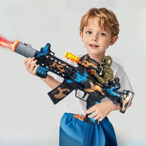 Pistolet à pulvérisation électrique Luckykoo pour enfants, jouet pour garçons, son, lumière, musique, pistolet mitrailleur en plastique - Product Image 1
