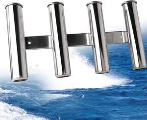 316 présentoir de canne à pêche en acier inoxydable 4 lien tube support de canne à pêche pour bateau - Product Image 1