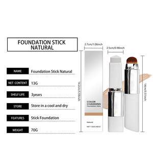 Premium Korean 2-In-<strong>1</strong> Foundation Stick Dual-Ended Self-Adjusting Color-Adapting <strong>Formula</strong> for Hydrating Light <strong>Coverage</strong> - Product Image 4