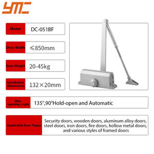 Fechador de Porta Hidráulico de Alta Resistência, Fechador Automático de Grau Comercial para Portas de Alto Tráfego, Fechador de Porta Ajustável com Classificação de Resistência ao Fogo - Product Image 3