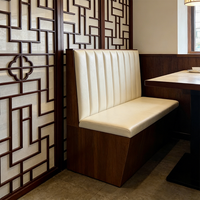 Canapé de restaurant personnalisé, mobilier assemblable, revêtement en cuir, banquette de café, siège de restaurant, chaise