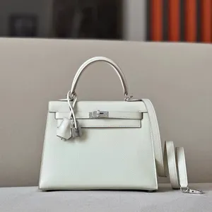 TOP Qualität echtes Leder handgefertigte Handtasche Luxusmarke Designer Schultertasche Dame Brieftasche berühmte Marke Handtaschen für Damen
