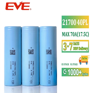 แบตเตอรี่แบบชาร์จได้ 40PL 21700 3.6V 4000mAh เซลล์ 70A 17.5C สต็อก EU คายประจุได้สูง สำหรับเครื่องมือไฟฟ้า 1000 รอบการใช้งาน - Product Image 1