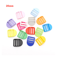 Boucle trapézoïdale en POM de 25 mm, réglable, de haute qualité, robuste, légère, écologique, colorée, disponible en différentes couleurs