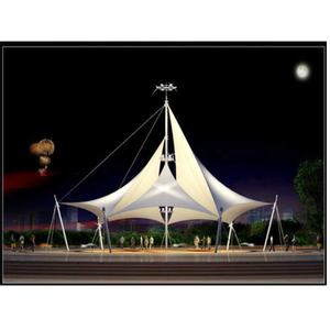 Abri paysager en membrane PVDF résistant aux UV pour l'extérieur, structures de protection solaire, tente de construction - Product Image 6