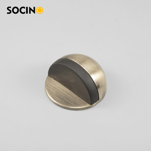 Fermaporta Antiurto <span class=keywords><strong>per</strong></span> <span class=keywords><strong>Bagno</strong></span> d'Hotel, Adesivo 3M, in Lega di Zinco Nera, con Due Metodi di Montaggio - Product Image 3