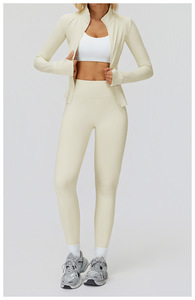 <span class=keywords><strong>Veste</strong></span> d'entraînement pour <span class=keywords><strong>femme</strong></span> <span class=keywords><strong>veste</strong></span> de yoga zippée légère recadrée athlétique coupe ajustée hauts de gymnastique <span class=keywords><strong>veste</strong></span> de sport - Product Image 5