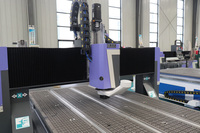 Mesin Perkakas CNC Otomatis untuk Pengolahan Kayu, Peralatan Periklanan untuk Panel Komposit MDF, Kayu Keras, Akrilik, Aluminium, dan Plastik