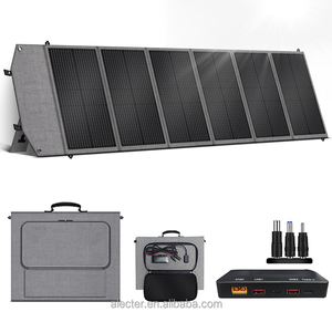 <b>200W</b> Monocrystalline Silicon Foldable <b>Solar</b> <b>Panel</b> >23% Efficiency IP65 Waterproof Adjustable Kickstand USB-A Type-C XT60 <b>Solar</b> - Product Image 1