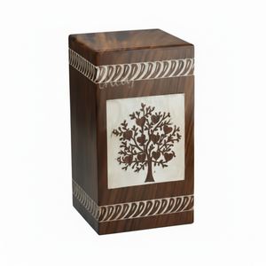 Urnas de cremación de madera modernas hechas a mano, urnas funerarias de entierro decorativas para hombres y mujeres, precio bajo - Product Image 1