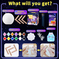 REACH conforme STEM jouets bricolage peinture votre propre 3d lune veilleuse dessin jouet ensemble pour filles garçon cadeau d'anniversaire