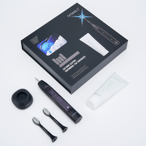 Brosse à dents sonique LED <span class=keywords><strong>sans</strong></span> <span class=keywords><strong>fil</strong></span> de voyage, écologique, étanche IPX7, blanchissante, kit de dentifrice électrique et dentifrice Pap - Product Image 5