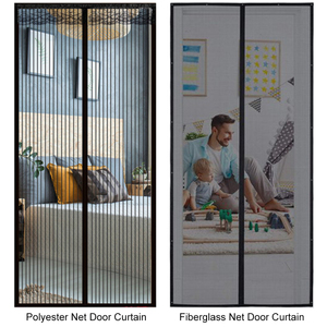 Bán buôn từ chống muỗi <span class=keywords><strong>Net</strong></span> ma thuật Cửa Sổ Màu Đen Cửa lưới sợi thủy tinh côn trùng bay màn cửa rèm với 36 nam châm lưới - Product Image 4