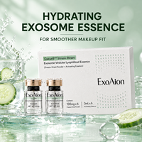 Sérum hydratant aux exosomes de concombre ExoAion 10^10, booster de tenue du maquillage, créant une texture plus lisse et un look de maquillage éclatant