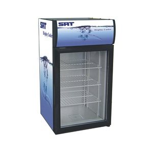 Water Cool Table Top Glass Door Chiller Mini Bar <b>Fridge</b> Refrigerator Dss-20d(b) Mini Dispaly Showcase - Product Image 1