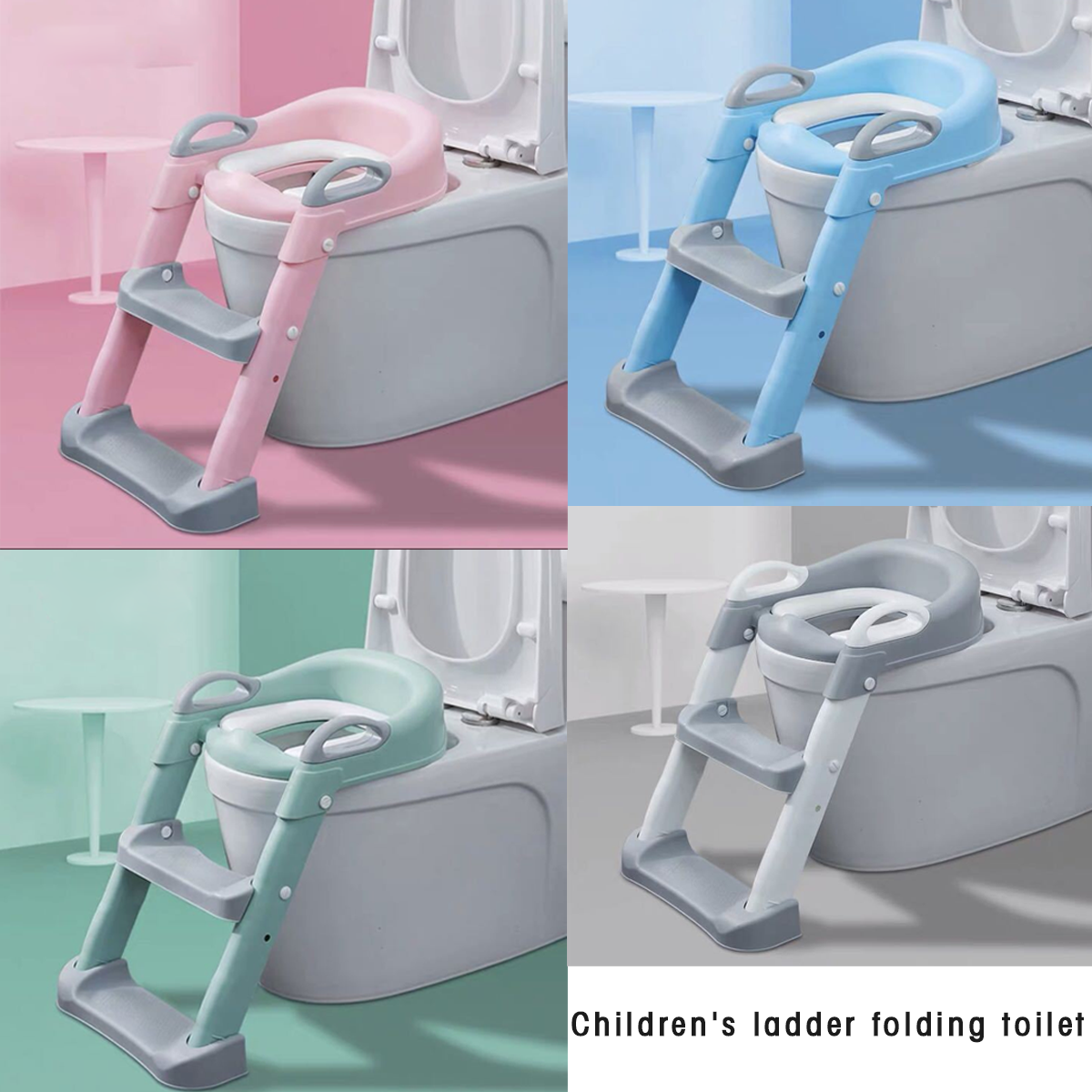 Children's ladder folding toilet