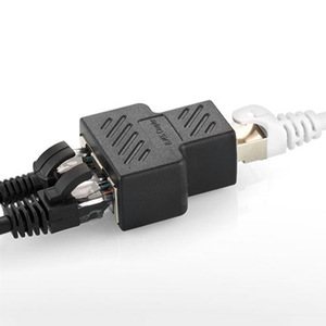 Coupleur RJ45 2 ports blindé 8 cœurs pour câble Ethernet Cat5e Cat6 - Product Image 2