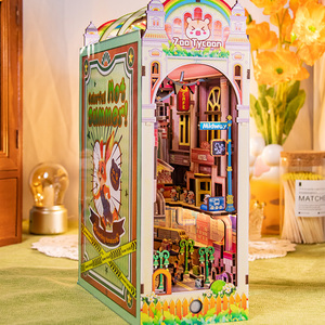 ARTYIMO Creative DIY Book Nook Animal Party, Modello 3D in Legno, Puzzle Regalo, Stile Cartone Animato, Giocattoli Educativi, Prodotto a Shanghai, Confezione in Scatola - Product Image 5