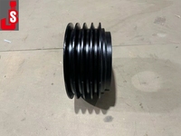 Pulley Crankshaft Baja Asli untuk Bus Higer Bus Zhong Tong Mesin Diesel WP10 WD615 OEM 612600020572 Baru