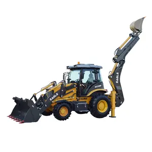 Wz388 sử dụng máy kéo nhỏ gọn với loader và backhoe máy kéo backhoe loader thứ hai tay