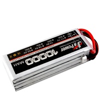 Batterie Lipo haute capacité 4S 14,8V 10000mAh 25C, batterie au lithium pour quadricoptère RC, avion, voiture, bateau