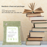 Nouveau design 2025 – Sac déshumidificateur écologique pour vêtements, absorbant les odeurs, au charbon de bambou, désodorisant pour la maison