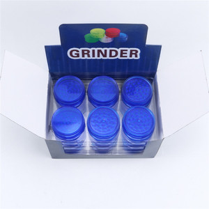 Wholesale Smoking Accessories Herb Grinder New Colorful Plastic Tobacco Grinder 40mm/60mm 3 Part Plastic Grinders - Product Image 6