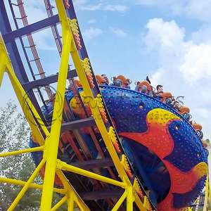 Extreme Adventure Park Flying UFO Disk Frisbee on Track <span class=keywords><strong>Mega</strong></span> Flying Disk Ride Prezzo di fabbrica per i campi da gioco - Product Image 4