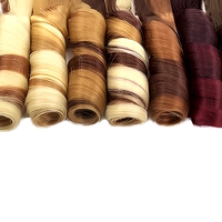 Cheveux synthétiques bouclés français teints en gros, texture lisse, trame unique, pour tresses africaines et tissage au crochet
