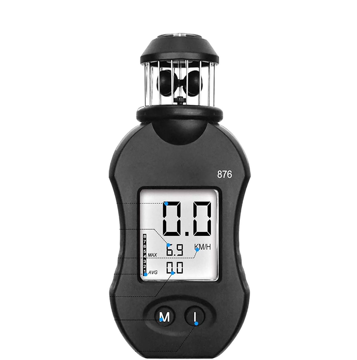 Deyi Hot Verkoop Anemometer Prijs Digitale Handheld Windsnelheid Meter Draagbare Anemometer Snelheidsmeter Meter Windmeter Met Kompas