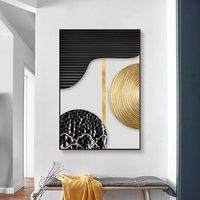 Meilleures ventes : Décoration murale multi-pièces, design scandinave, impression UV sur cristal noir, nature morte suspendue