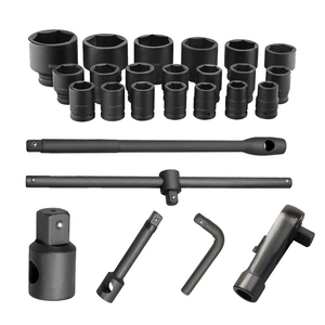 Juego de enchufes de impacto de <span class=keywords><strong>3</strong></span>/4 pulgadas, herramientas de reparación de automóviles, llave de tubo de alta resistencia, 26 Uds. - Product Image 2