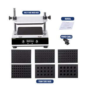 Manufacture Ready Ship 500-3000rpm LED Digital Laboratory Multi Tube Vortex Mixer Price