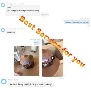 Chapeau de cowboy en feutre uni classique personnalisé 2025, style western unisexe pour adultes, idéal pour les fêtes en extérieur - Product Image 3