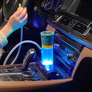 LED araba nargile tutucu ile taşınabilir arapça nargile fincan moda el nargile çıkarılabilir ev nargile