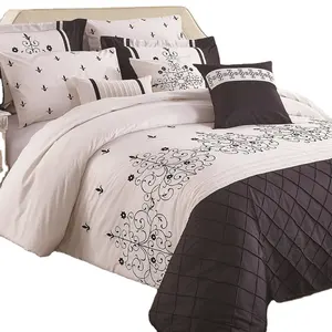 KOSMOS 2023流行设计床上用品涤纶刺绣蕾丝豪华床罩套装