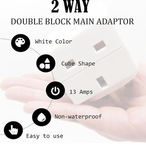 Anh tường ổ cắm 2 cách cắm đôi Adapter 250V 13 amp Ổ cắm điện - Product Image 4
