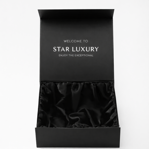 กล่องของขวัญแบบแข็งพับได้แม่เหล็ก บรรจุภัณฑ์กระดาษเครื่องสำอางสั่งทำพิเศษสุดหรู พร้อมซับในผ้าไหม โรงงานผลิตบรรจุภัณฑ์ตามสั่ง - Product Image 2