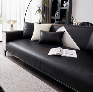 <span class=keywords><strong>Funda</strong></span> Protectora para <span class=keywords><strong>Sofá</strong></span> YongHo Moderna, Beige, de Tres Plazas, de Cuero Suave, Antideslizante, Antipilling, Antiarrugas, Resistente a Desgarros, para Perros y Gatos - Product Image 4