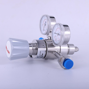 Régulateur de gaz inertes à deux étages NAI LOK 1/4 FNPT, entrée 3500 psi, 5 ports, 2 manomètres, en acier inoxydable SS316L, pour argon, hélium et <span class=keywords><strong>azote</strong></span> de haute pureté - Product Image 5