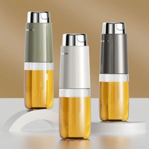 High Temperature Resistant 280ml 500ml Glass Container Auto Flip Pourer Vinegar Dispenser Stainless Steel Olive Oil <b>Bottle</b> - Product Image 6