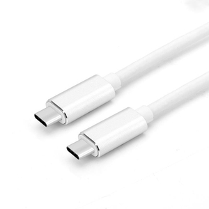 Cable de Datos para Teléfono Móvil Tipo C a Tipo C de 2 Metros, Carga Rápida de 5A, Cable USB C Blanco, Venta al Por Mayor - Product Image 1