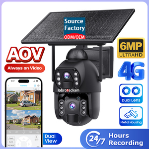 กล้อง PTZ 4G แบบเลนส์คู่ บันทึกภาพตลอดวัน รองรับซิมนาโน IP65 แผงโซลาร์เซลล์ 8W ภาพสีกลางคืนคมชัด ใช้พลังงานแสงอาทิตย์ ทำงานต่อเนื่อง - Product Image 2