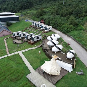 Casa Contenedor, Diseño Moderno Circular, Hotel, Villa para Campamentos al Aire Libre, Solución de Alojamiento Inteligente - Product Image 1
